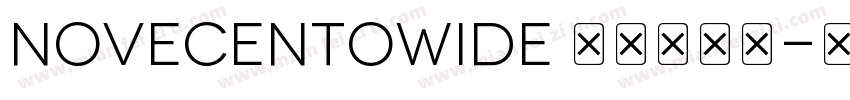 NovecentoWide 作者和音社字体转换